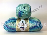Alize Diva batik modro-tyrkysová 1767
