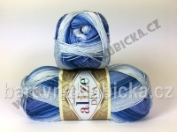Alize Diva batik modro-bílá 3282