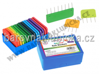 Vypínací špendlíkové bloky Knit Pro duhové