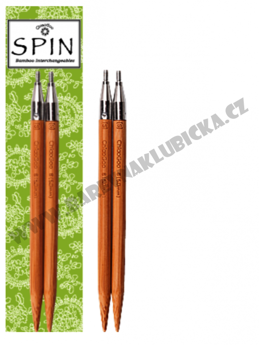 Chiaogoo Spin Bamboo 5,5/13 mm kruhové vyměnitelné jehlice 