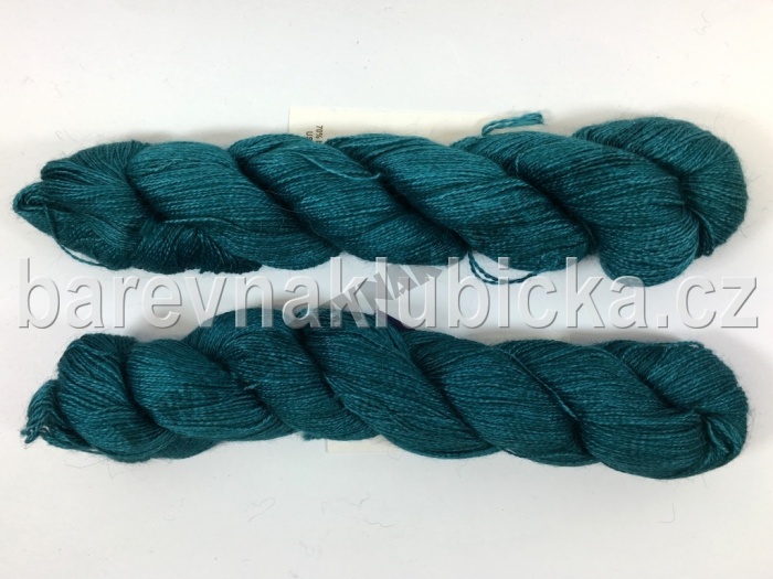 Silkpaca lace TEAL FEATHER 412