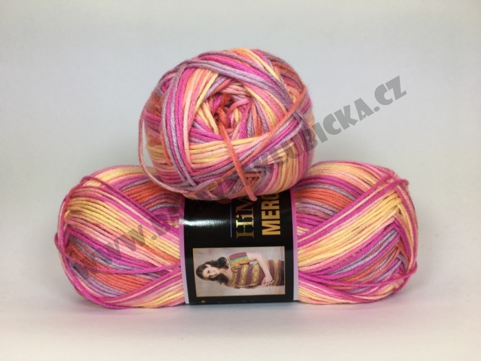 Mercan Batik 59530 růžovo-žlutá
