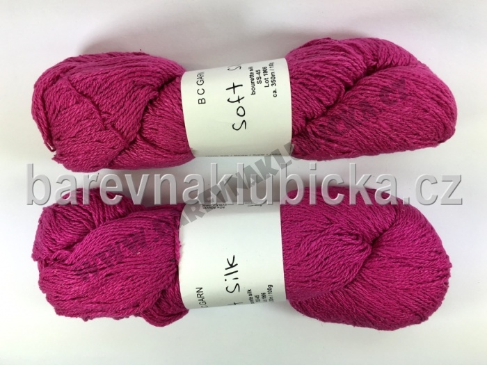 Soft Silk BC garn malinová ss45
