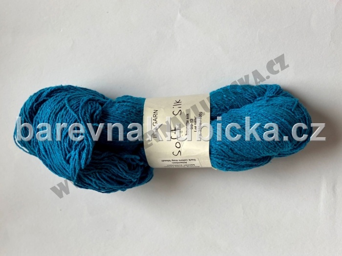 Soft Silk BC garn modrá ss13
