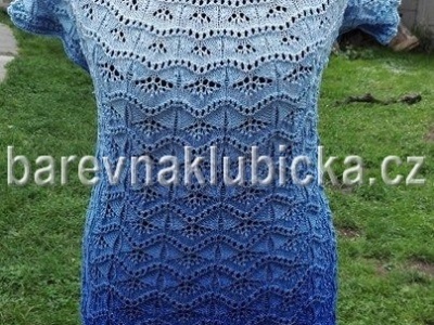 Pletené šaty projekt z Barevného klubíčka Ivona Hercegová