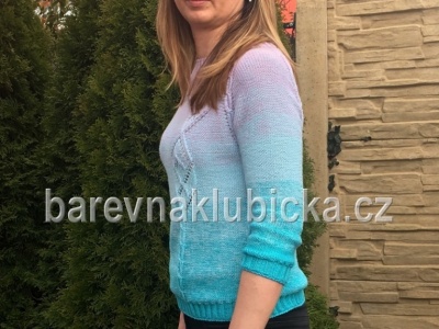 Návod na pletený svetr z Barevného klubíčka