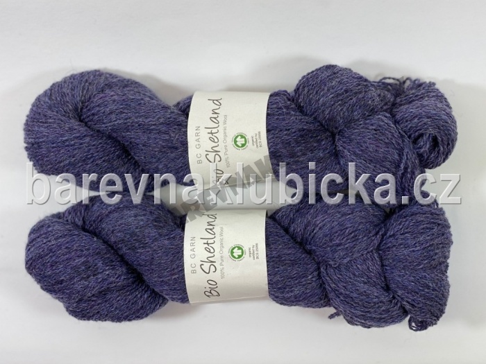 Bio Shetland BC Garn  024 Dunkellila
