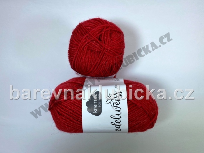 Edelweiss Alpaca 4-fach 21 červená
