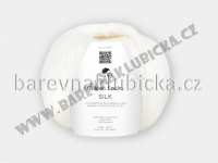 Pro Lana golden socks silk 01 bílá