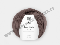 Pro Lana golden socks silk 10 hnědá