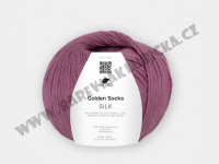 Pro Lana golden socks silk 44 vínová