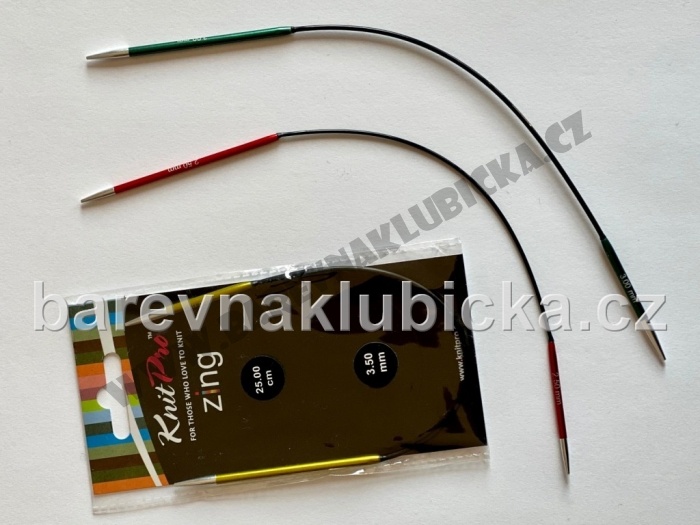 Knit Pro Zing 2,25/25cm pevné kruhové jehlice 