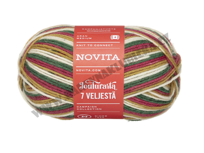 Novita 7 Veljestä Raita 976 Weihnachtsbogen