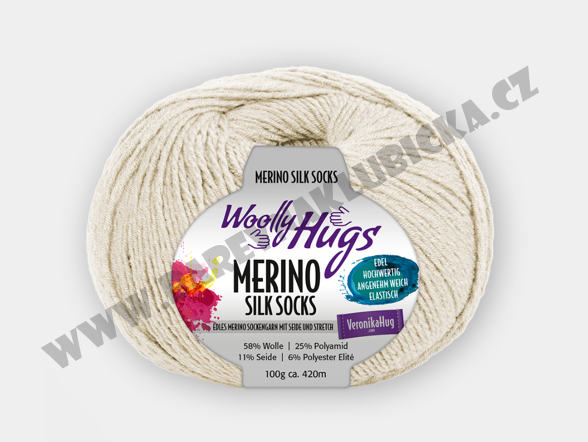 Merino silk socks 205 natural