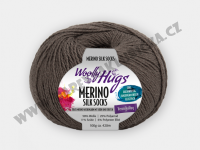 Merino silk socks 212 hnědo-šedá