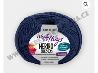 Merino silk socks 250 modrá