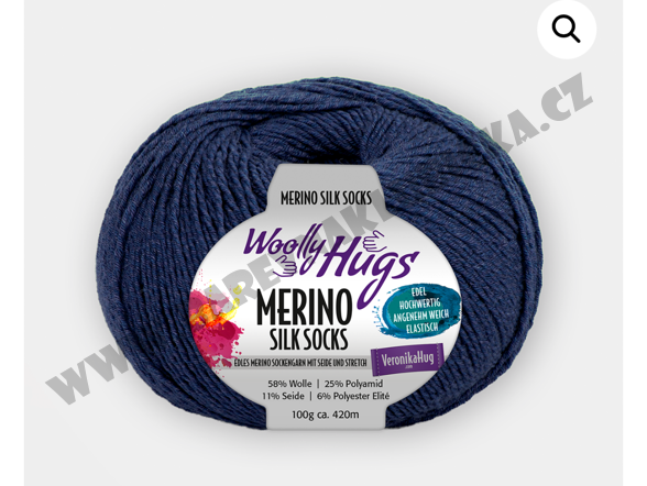 Merino silk socks 250 modrá