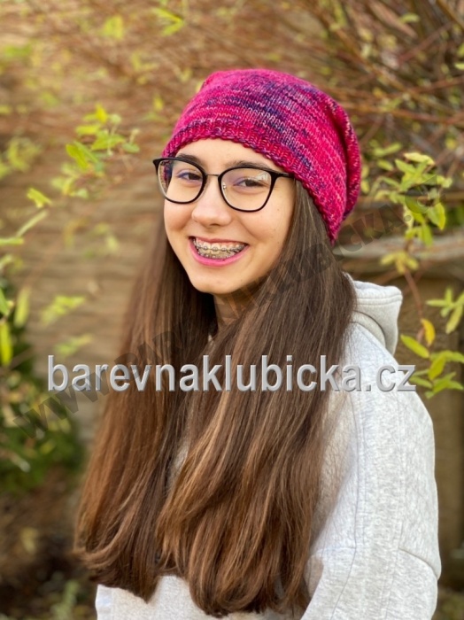 Návod na pletenou čepici Natali z Malabrigo Rios tisk