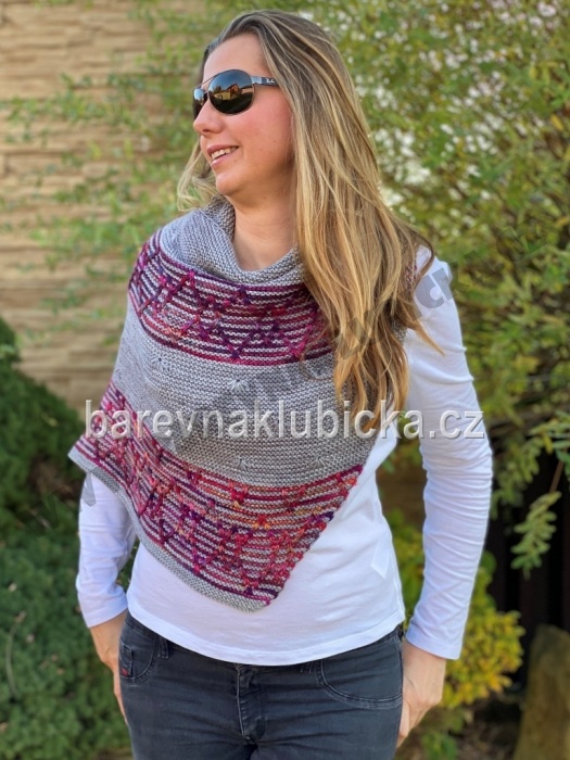 Návod na pletený šátek z Malabrigo Rios