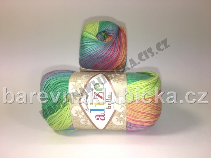 Příze Alize Bella batik duha 4151