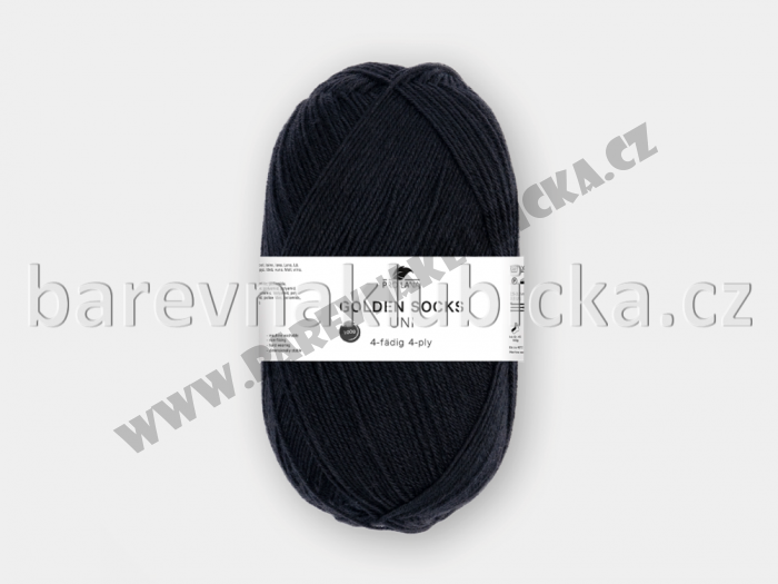 Pro Lana Golden socks uni 402 /4-fach černá