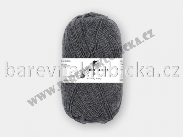 Pro Lana Golden socks uni 405 /4-fach tmavě šedá