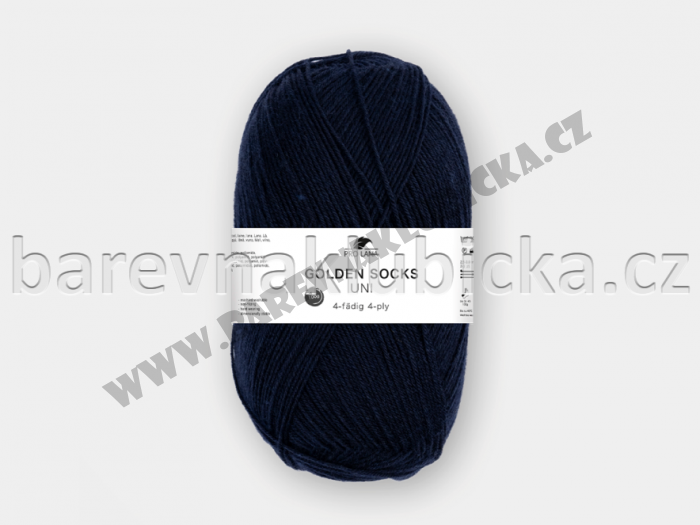 Pro Lana Golden socks uni 409 /4-fach temně modrá