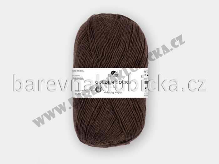 Pro Lana Golden socks uni 411 /4-fach hnědá
