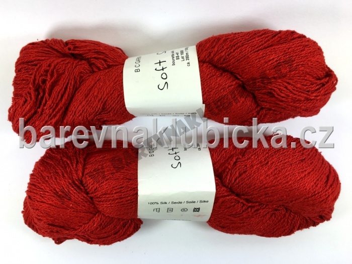 Soft Silk BC garn červená ss42