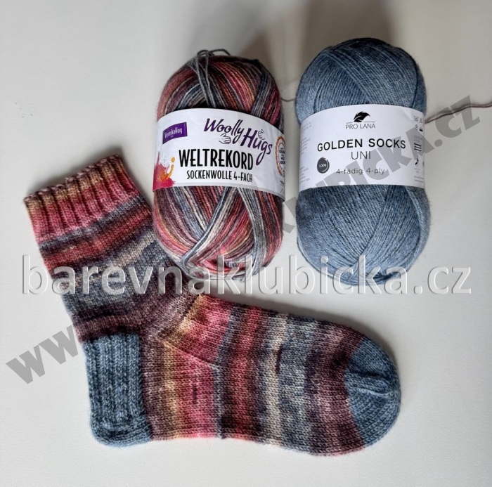 Sada Weltrekord sockenwolle 4-fach 03 + Pro Lana Golden socks 4-fach