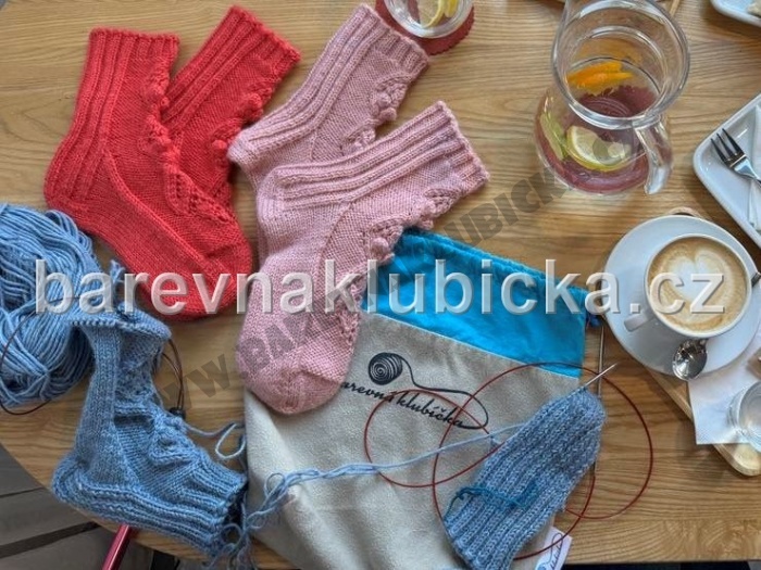 Tisk návod na pletené ponožky Nerine