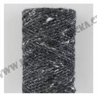 Tussah Tweed BC garn 013 černá s bílou