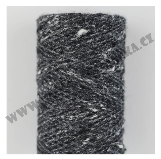 Tussah Tweed BC garn 013 černá s bílou
